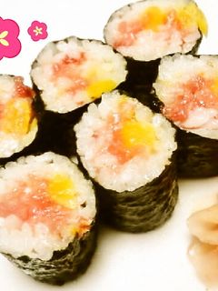 ☺カラフルでかわいい♪トロたく巻き寿司☺-レシピのメイン写真