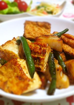 厚揚げとレンコンの簡単ポン酢焼き-レシピのメイン写真