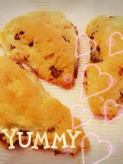 スタバ風チョコチップスコーン♡♡-レシピのメイン写真