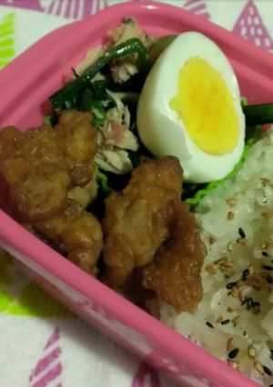 お弁当に　ホウレンソウとツナの梅和え-レシピのメイン写真