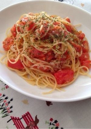 5分でできる♪トマトとツナのスパゲティ-レシピのメイン写真