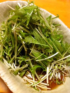 水菜とシラスのシンプルサラダ-レシピのメイン写真
