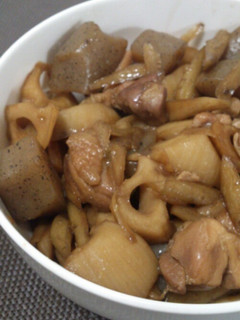 根菜と鶏肉の炒り煮-レシピのメイン写真