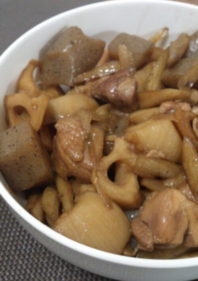 根菜と鶏肉の炒り煮-レシピのメイン写真