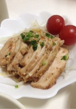 主菜:しっとり鶏むね肉 醤油バター焼き-レシピのメイン写真