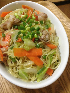 ホルモン焼きそば-レシピのメイン写真