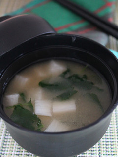 長芋と大豆の味噌汁-レシピのメイン写真