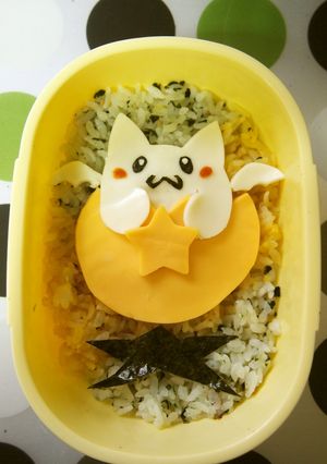簡単平面キャラ弁♪【パズドラ】たまドラ-レシピのメイン写真