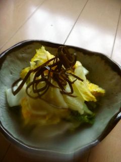 ビニール袋バージョンです。白菜の漬物-レシピのメイン写真