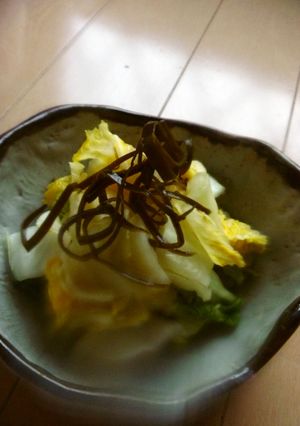 ビニール袋バージョンです。白菜の漬物-レシピのメイン写真