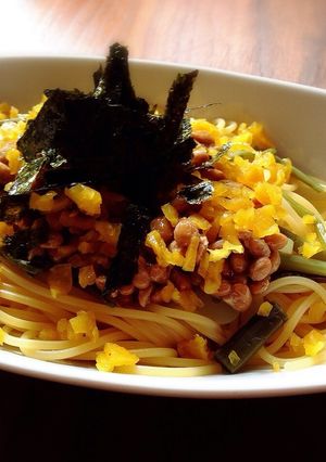 納豆パスタ〜つぼ漬け大活躍〜-レシピのメイン写真