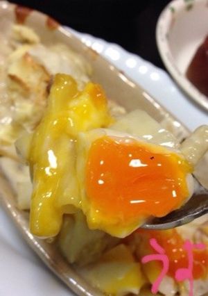 蕪のグラタン、トロトロ煮玉子ソース-レシピのメイン写真