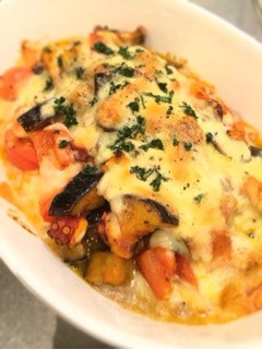 茄子とタコとトマトのチーズ焼き-レシピのメイン写真