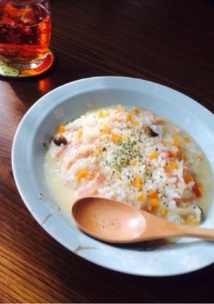 なんちゃって簡単リゾット。-レシピのメイン写真