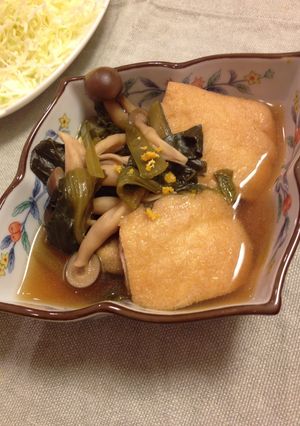 小松菜と薄揚げの煮浸し-レシピのメイン写真