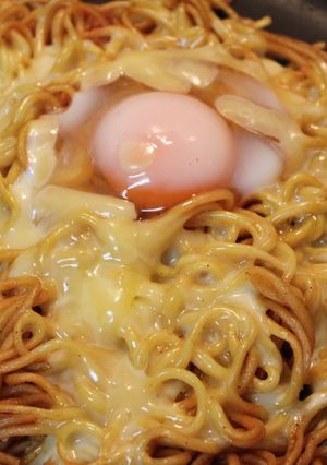 おつまみに♪焼きカレー風（？）焼きそば-レシピのメイン写真
