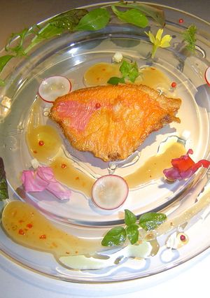 おいしい旬の金目鯛をホットサラダで！-レシピのメイン写真