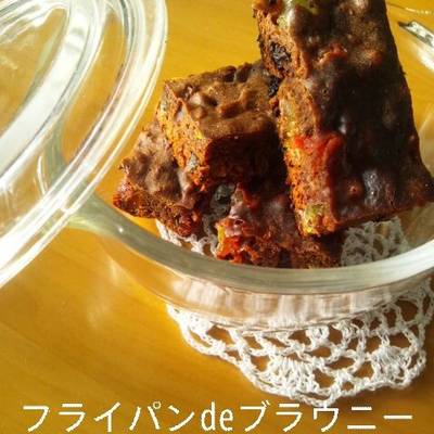 ショップ フライパンお菓子簡単 ブラウニー