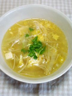 ぽかぽか 白菜とえのきの生姜スープ-レシピのメイン写真