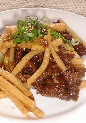 たけのこと牛肉の甘辛炒め-レシピのメイン写真