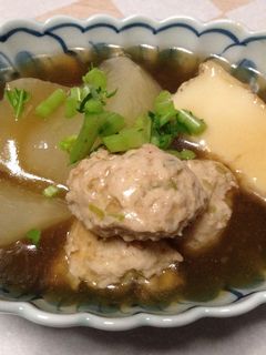 大根と鶏肉団子の煮物-レシピのメイン写真