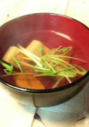 いわしはんぺん（黒はんぺん）のお吸い物-レシピのメイン写真