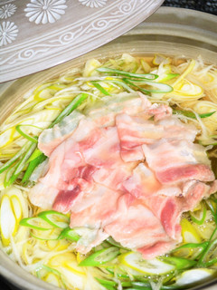 材料2つ☆白ネギで豚しゃぶ☆はりはり鍋風-レシピのメイン写真