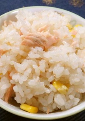 鮭とコーンの炊込みご飯-レシピのメイン写真