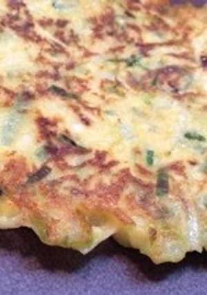 モッチモチのネギチヂミ！豆腐で！-レシピのメイン写真