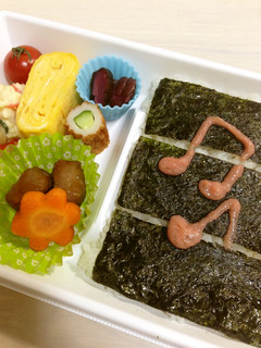 アイカツ弁当!のり弁。-レシピのメイン写真