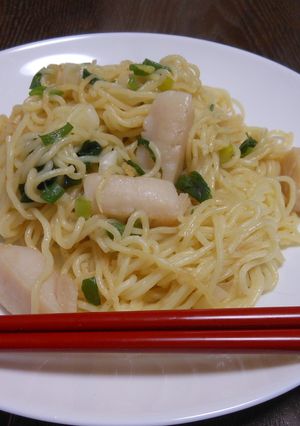 ホタテネギ塩焼きそば-レシピのメイン写真