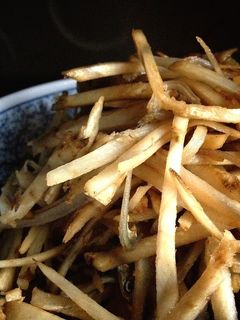 醤油を使わずに【おじゃこの変わり金平】-レシピのメイン写真