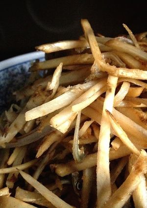 醤油を使わずに【おじゃこの変わり金平】-レシピのメイン写真