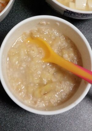 離乳食ホットバナナオートミール中期～♡-レシピのメイン写真