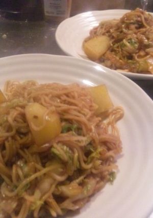 min家のソース焼きそば◇白菜浅漬け入り-レシピのメイン写真