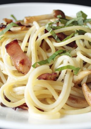 しめじとベーコンの大葉和風パスタ-レシピのメイン写真