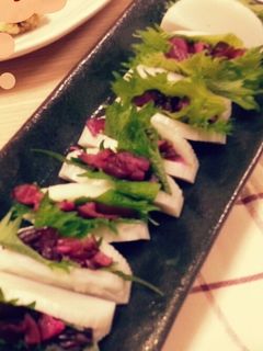 ちょっとしたお酒のあてに☆しば漬けサンド-レシピのメイン写真