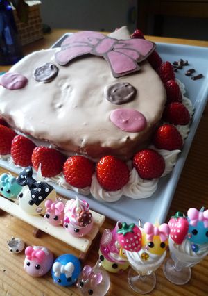 【簡単♬ほっぺちゃんケーキ】-レシピのメイン写真