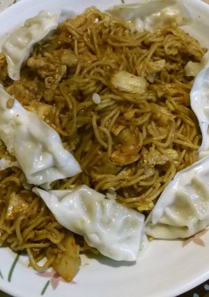 宇都宮風?豚キムチ餃子ソース焼きそば♥-レシピのメイン写真