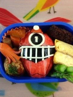 キャラ弁☆トッキュウジャー レッド-レシピのメイン写真