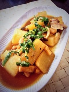 ニンニクパワー!豚バラ大根の炒め煮-レシピのメイン写真