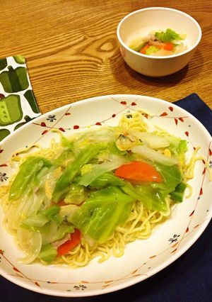 深谷ネギたっぷり 塩あんかけ焼きそば-レシピのメイン写真