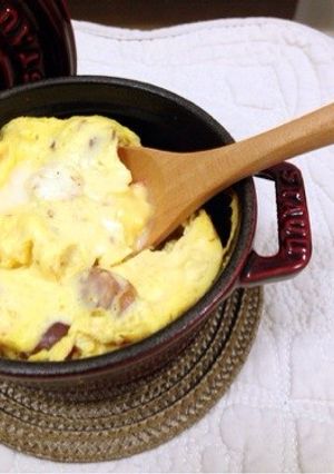 ふわふわスフレ卵を朝食に！ストウブ-レシピのメイン写真