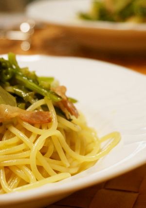 春キャベツとベーコンのパスタ-レシピのメイン写真