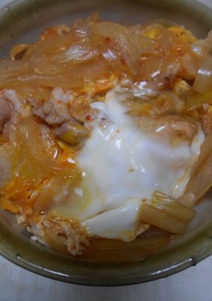 豚ばら肉と玉葱のピリ辛丼-レシピのメイン写真