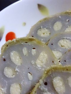 きな粉で作る♪からし蓮根-レシピのメイン写真