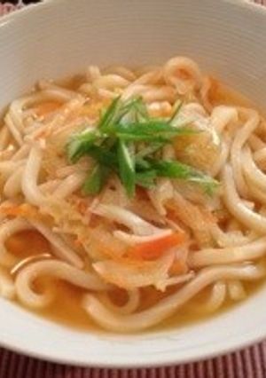 温まる❗️ 簡単ベジーなチョイ辛うどん-レシピのメイン写真