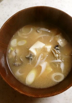 牡蠣の味噌汁-レシピのメイン写真
