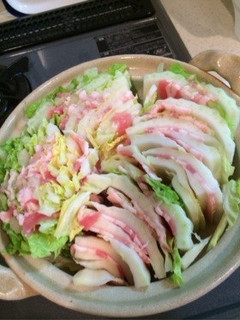 簡単白菜豚バラ挟み鍋♩-レシピのメイン写真