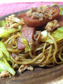 マルちゃん焼きそばでスパム焼きそば♪-レシピのメイン写真